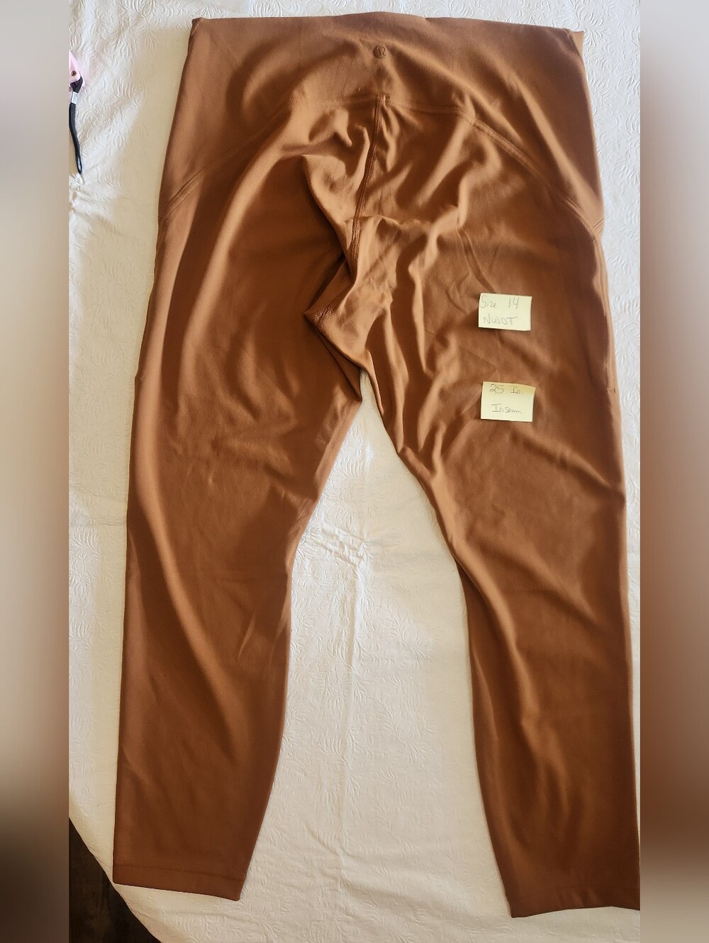 Womens lululemon BROWN LEGGINGS. Size 10